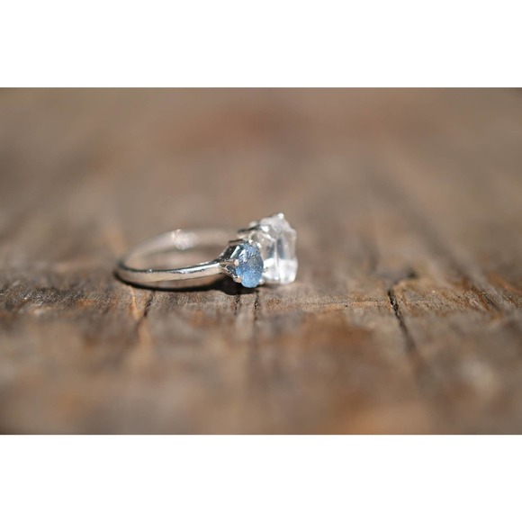 Montana sapphire ring, alternative engagement rings size 3 4 5 6 7 8 9 1… - Picture 2 of 3